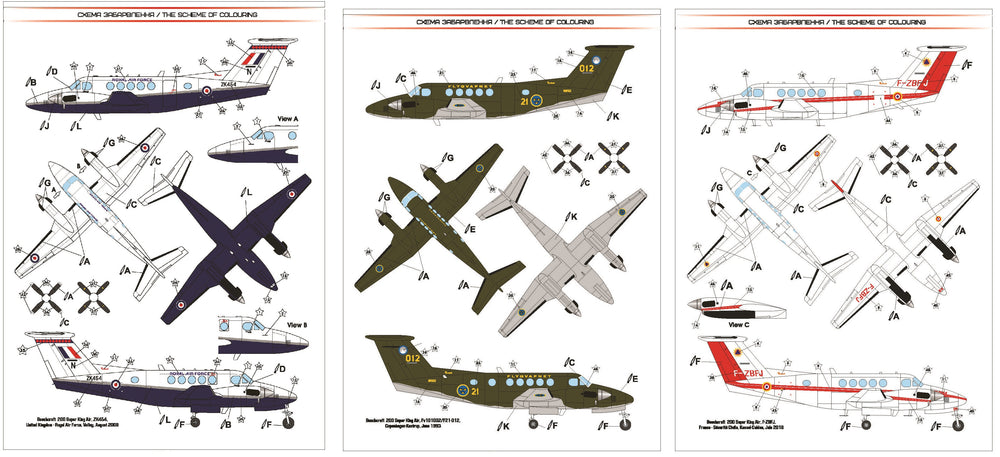 A & A Models Beechcraft 200 Super King Air with PE & Decals 1:72