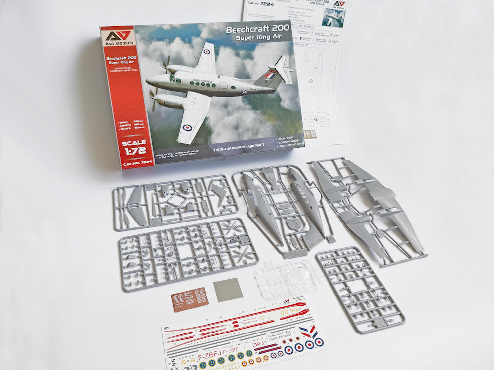 A & A Models Beechcraft 200 Super King Air with PE & Decals 1:72