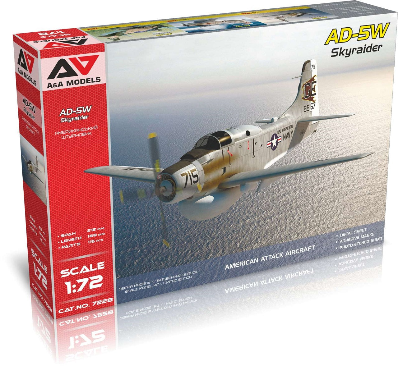 A & A Models Douglas AD-5W Skyraider Updated Model Kit 1:72