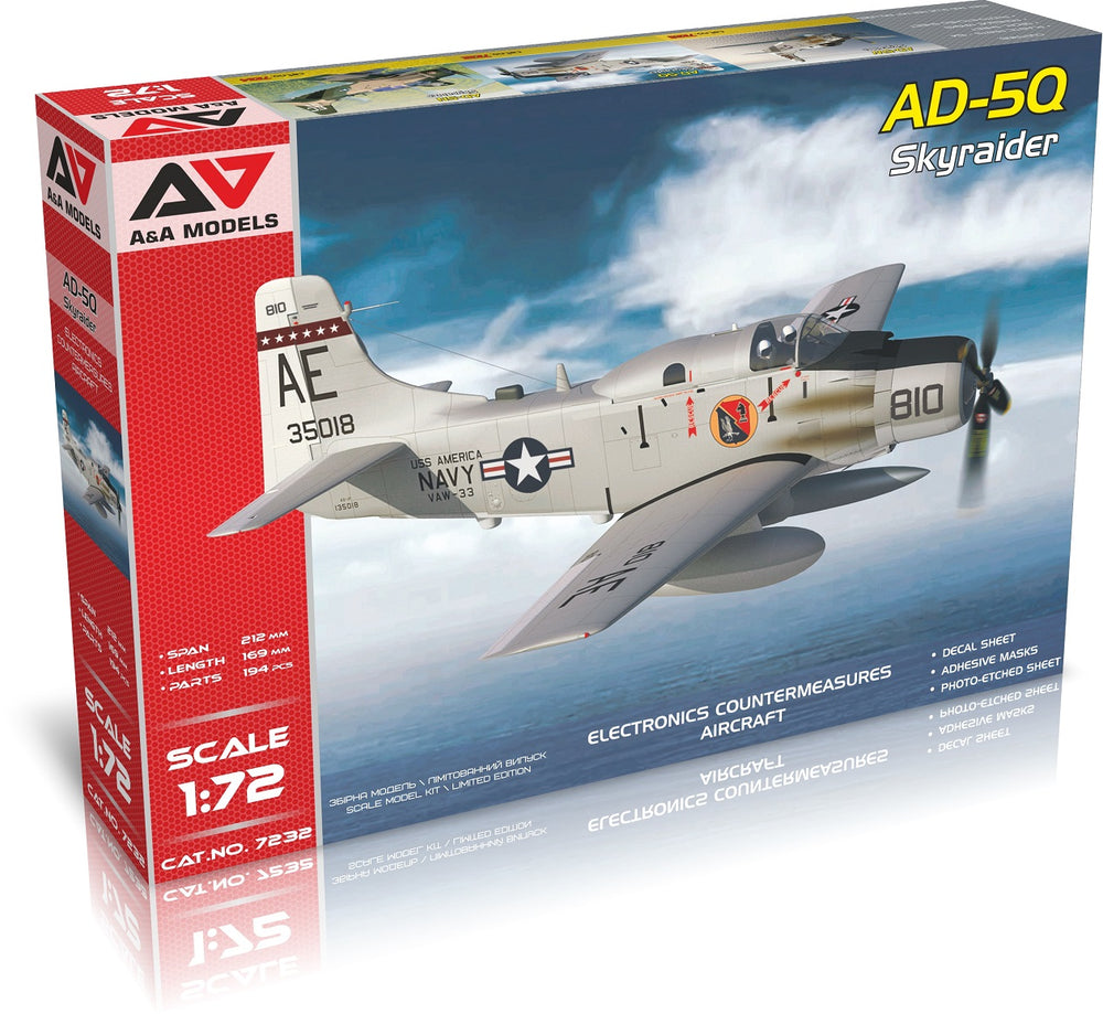 A & A Models AAM7232 1:72 Douglas AD-5Q Skyraider