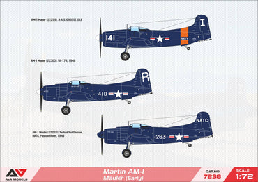 A & A Models AAM7238 1:72 Martin AM-1 Mauler