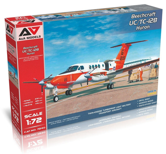 A & A Models Beechcraft UC-12B/TC-12B Huron US Navy & Marines 1:72