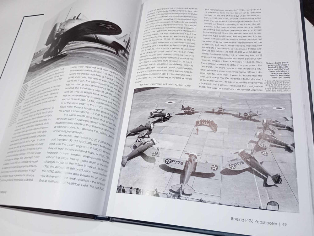 Answer Boeing P-26 Peashooter Hardcover Polish/English Book