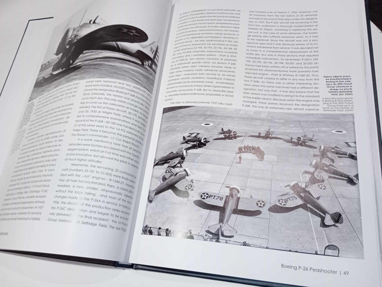 Answer Boeing P-26 Peashooter Hardcover Polish/English Book
