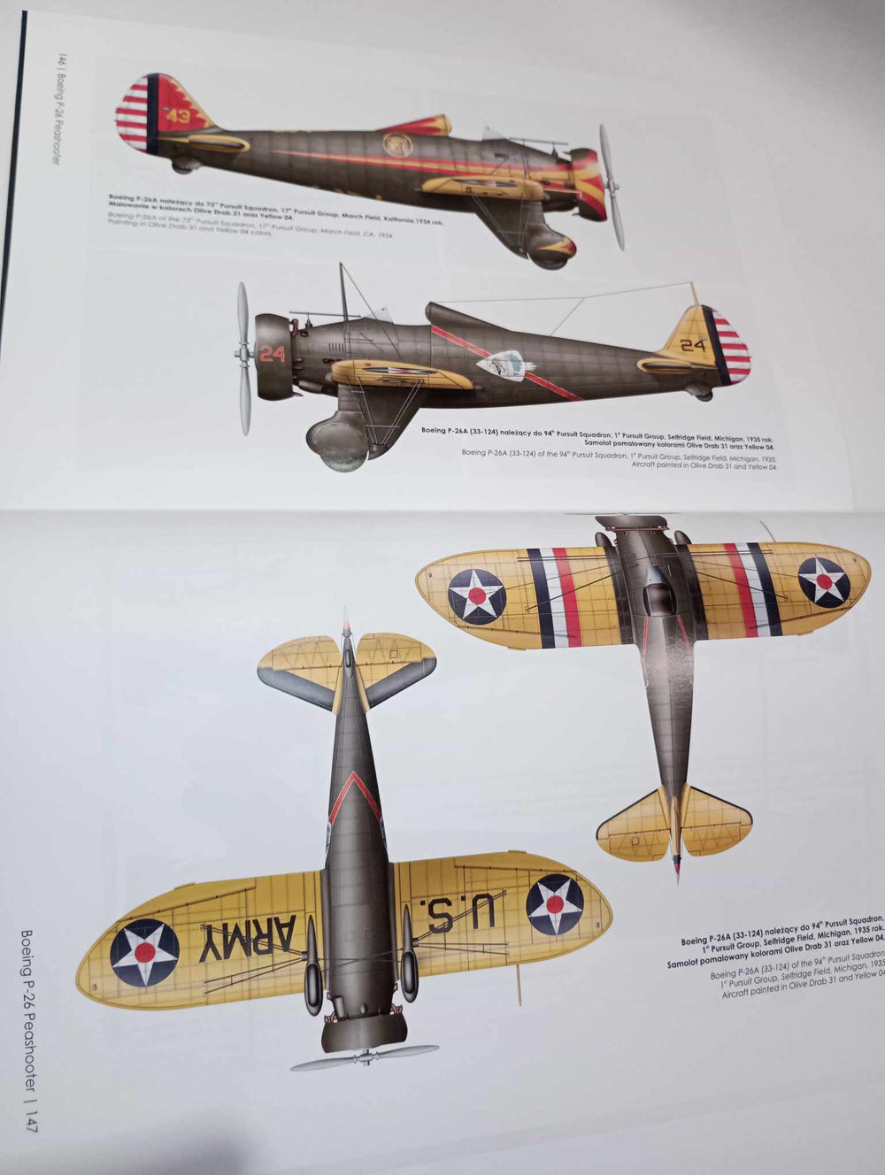 Answer Boeing P-26 Peashooter Hardcover Polish/English Book