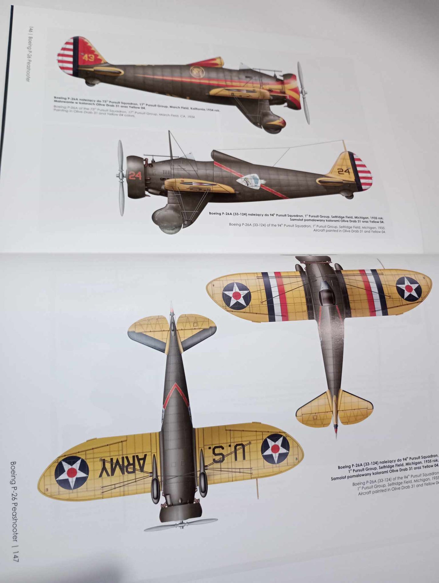Answer Boeing P-26 Peashooter Hardcover Polish/English Book