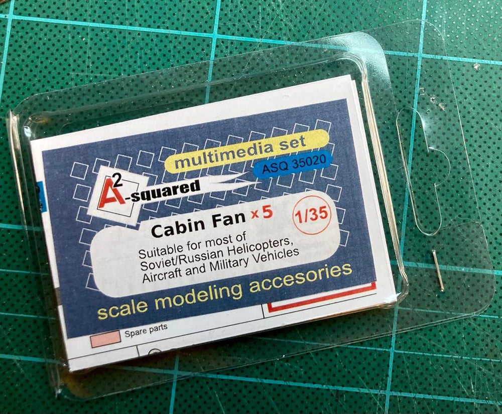 A-Squared Soviet/Russian Military/Aircraft Cabin Fans (x5) 1:35