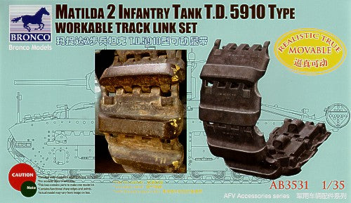 Bronco Models AB3531 1:35 Matilda 2 T142 Workable Tracks