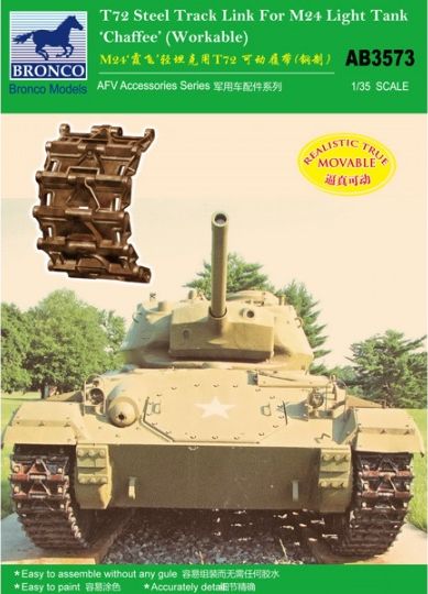 Bronco Models AB3573 1:35 T72 Steel Track Link for M24 Chaffee Light Tank