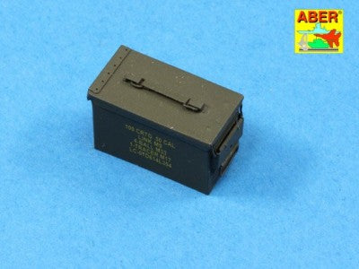 Aber ABR16047 1:16 .50 cal ammunition with M2A1 box set for U.S