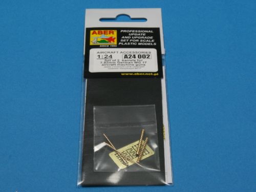 Aber German 7.92mm MG.17 Barrels for Bf-109 Fw-190 Ju-87 1:24