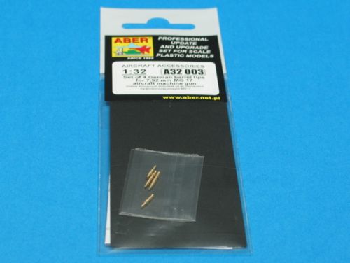 Aber German 7.92mm MG.17 Aircraft Machine Gun Barrel Tips 1:32