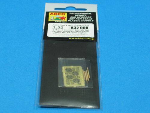 Aber German Oerlikon 20mm MG FF Machine Gun Barrels (x4) 1:32