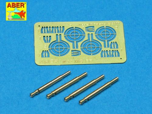 Aber German Oerlikon 20mm MG FF Machine Gun Barrels (x4) 1:32