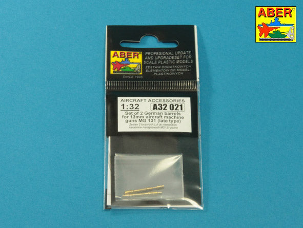 Aber ABRA32021 1:32 13mm MG.131 Aircraft Gun Barrels (2)