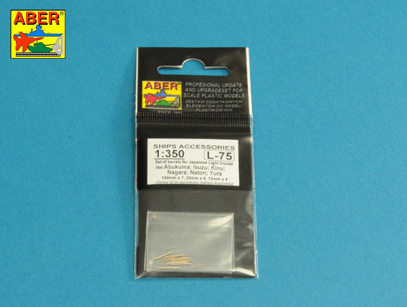 Aber Barrel Set for Japanese Light Cruisers IJN Abukama Isuzu 1:350
