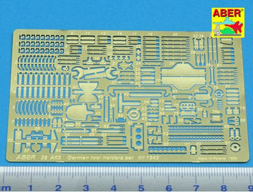 Aber ABR35A003 1:35 German tool holder set to 1943
