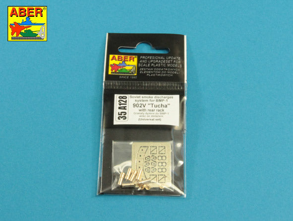 Aber ABR35A128 1:35 Smoke Discharge system for Soviet BMP-1 902V "Tucha" rack