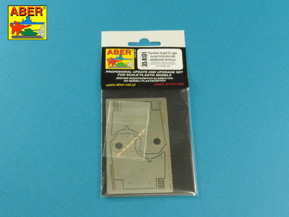 Aber ABR35A131 1:35 Pz.Kpfw.V Ausf.G Panther turret Anti-A/C additional Armour