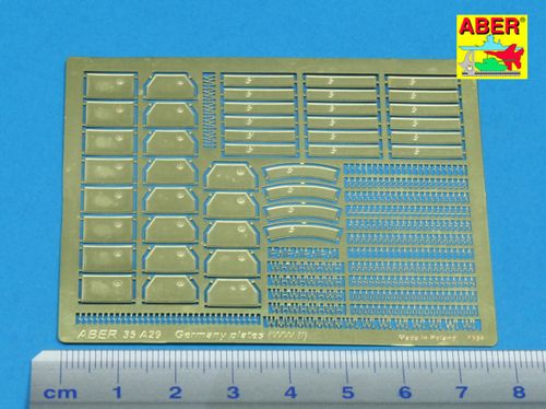 Aber ABR35A029 1:35 German WWII number plates