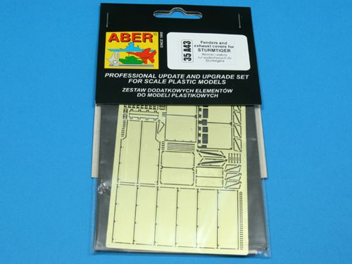 Aber ABR35A043 1:35 fenders and exhaust cover for Sturmtiger 38cm