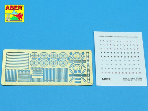 Aber German Helmet Liners, Straps, Badges & Decals 1:35