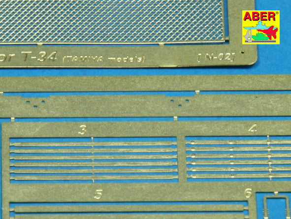 Aber ABR35G08 1:35 Grilles covers for Soviet T-34/76 T-34/86
