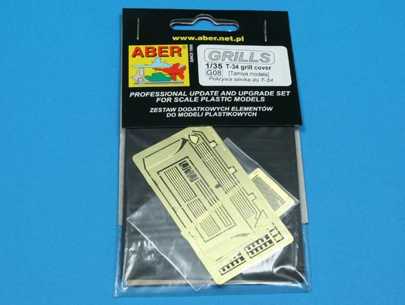Aber ABR35G08 1:35 Grilles covers for Soviet T-34/76 T-34/86