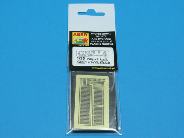 Aber ABR35G09 1:35 Grilles for Pz.Kpfw.II 'Luchs' German Sd.Kfz.123)