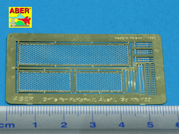 Aber ABR35G09 1:35 Grilles for Pz.Kpfw.II 'Luchs' German Sd.Kfz.123)