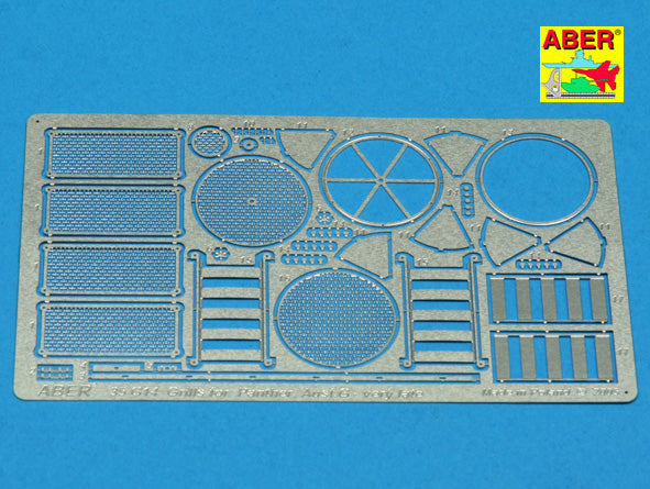 Aber ABR35G14 1:35 Grilles for Pz.Kpfw.V Panther Ausf.G late model Sd.Kfz.171