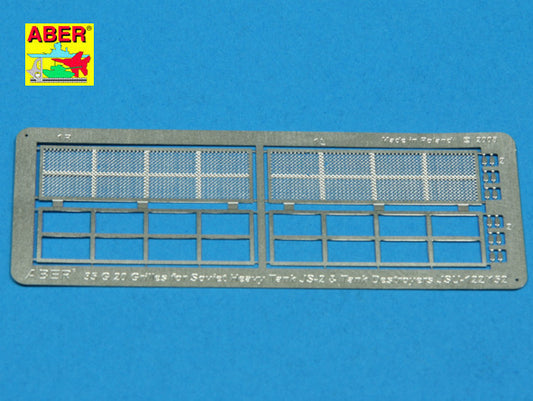 Aber ABR35G20 1:35 Grilles for Jozef Stalin IS-2 or Soviet JSU-122/152