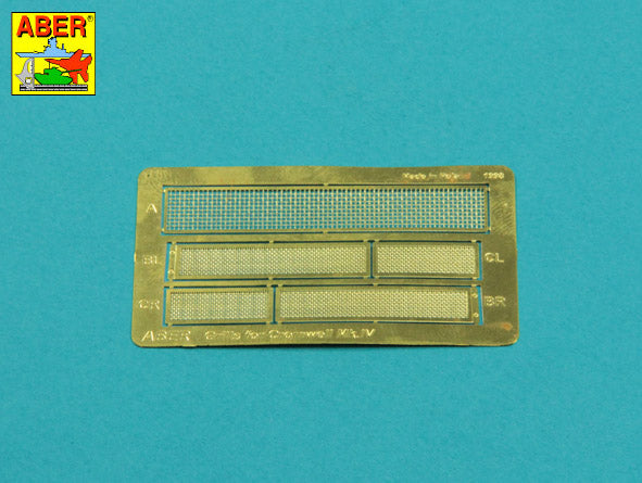 Aber ABR35G40 1:35 Grilles for Cromwell Mk.IV & Centaur C.S