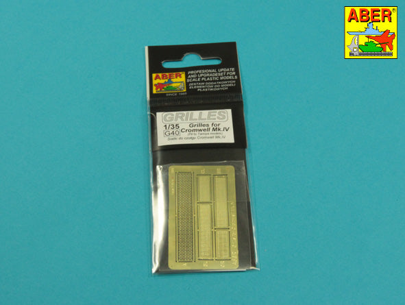 Aber ABR35G40 1:35 Grilles for Cromwell Mk.IV & Centaur C.S