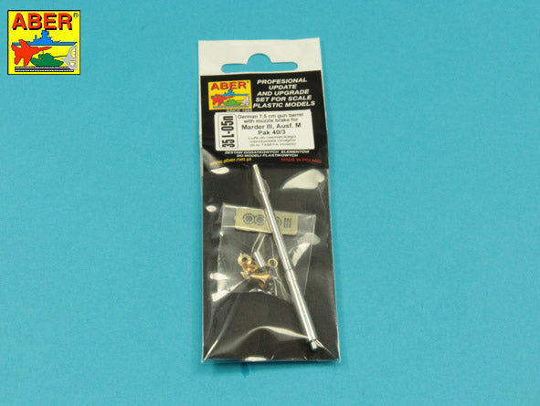 Aber ABR35L005N 1:35 Marder III Ausf.M Sd.Kfz.138 Pak 40/3 barrel muzzle brake