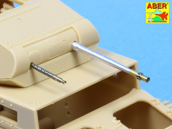 Aber ABR35L106N 1:35 Barrels set KwK.30 & MG34 for Pz.Kpfw.II Ausf.A-Ausf.F