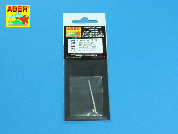Aber ABR35L122 1:35 37mm barrel for anti-tank gun Bofors wz.37 Polish 7TP