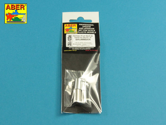 Aber 15cm StuH 43 Barrel for Sd.Kfz.166 Brummbar Mid/Late 1:35