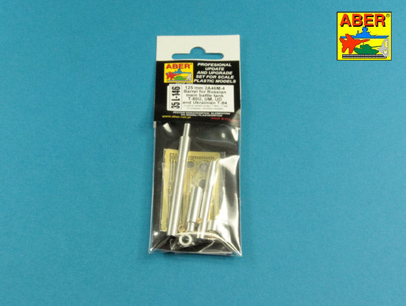 Aber 125mm 2A46M-4 Barrel for Soviet T-80U & Ukrainian T-84 1:35