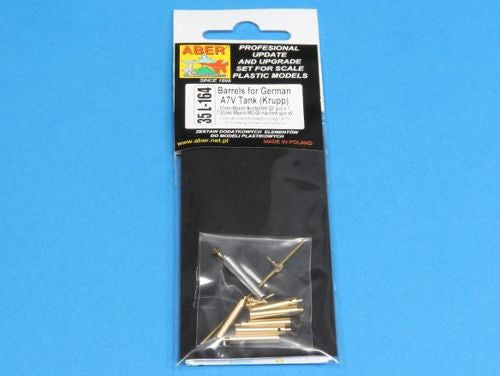 Aber ABR35L164 1:35 Barrels for WWI German A7V Tank