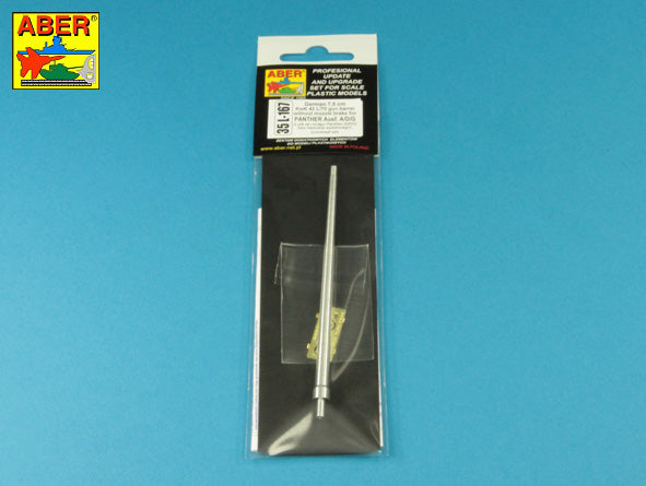 Aber 7.5cm KwK42L/70 Barrel without Muzzle Brake Panther 1:35