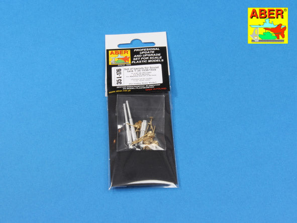 Aber ABR35L176 1:35 Set of barrels for Soviet tank T-35 1938/1939 1 x KT-28