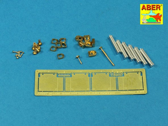 Aber Barrels for British Mk.I Female Tank or .303 Vickers 1:35