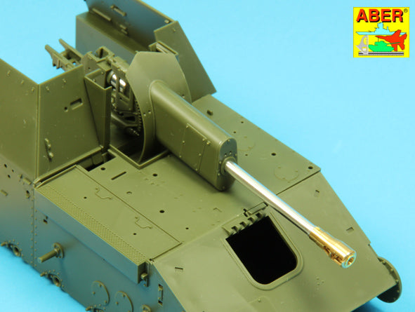 Aber ABR35L202 1:35 Soviet 76.2mm ZiS-3 barrel for Soviet SU-76M  Gun
