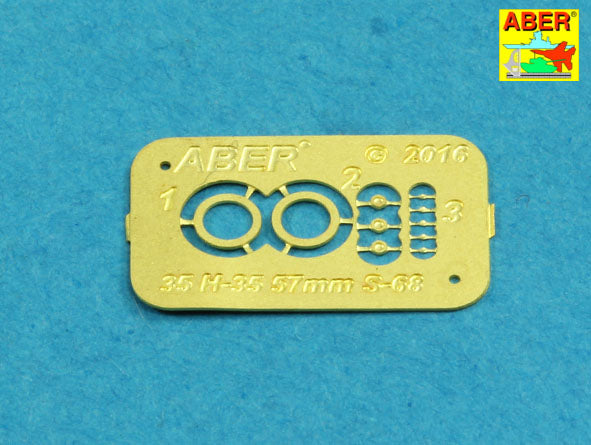 Aber ABR35L205 1:35 armament for Soviet SPAAG ZSU-57-2 57mm S-68 x 2pcs