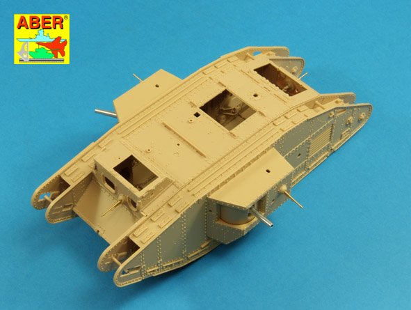 Aber ABR35L207 1:35 Barrels for British WWI Tank Mk.V Male for 6 pdr