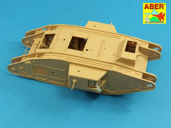 Aber ABR35L207 1:35 Barrels for British WWI Tank Mk.V Male for 6 pdr