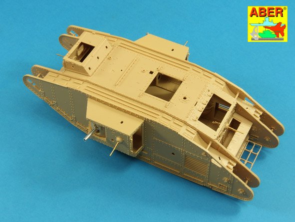 Aber ABR35L207 1:35 Barrels for British WWI Tank Mk.V Male for 6 pdr