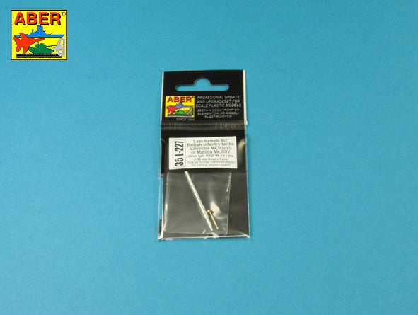 Aber Late Barrel for Valentine or Matilda with Besa MG 1:35