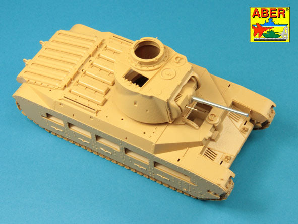 Aber Late Barrel for Valentine or Matilda with Besa MG 1:35